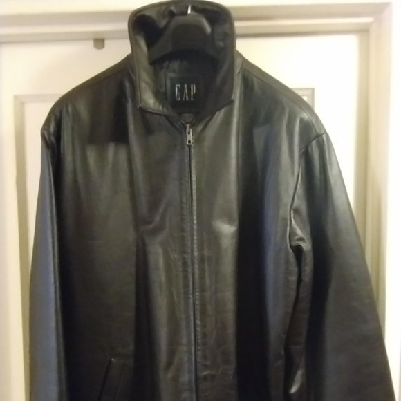 GAP - Leather Jacket - Brown - Size L - Picture 7 of 8